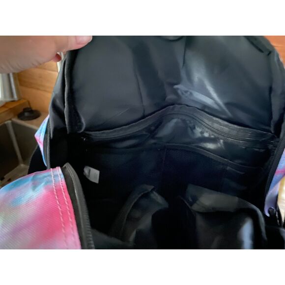 Goloni Tie Dye Hiking Backpack Travel Laptop School Bag Pink Blue Outdoor main image 6